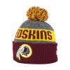 New Era NFL Sideline Washington Redskins Bobble Knit Beanie Hat